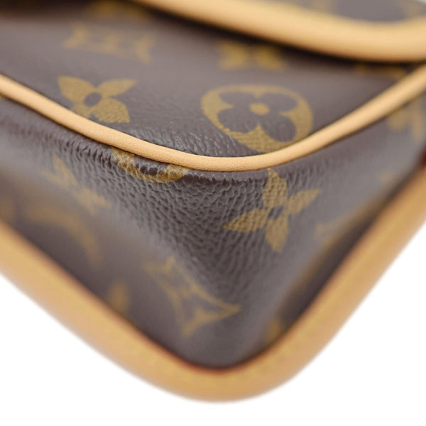 LOUIS VUITTON Nano Diane Monogram Canvas Shoulder Bag Brown