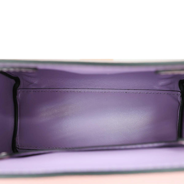 VERSACE La Medusa Whipstitch Calfskin Leather Top Handle Shoulder Bag Pink