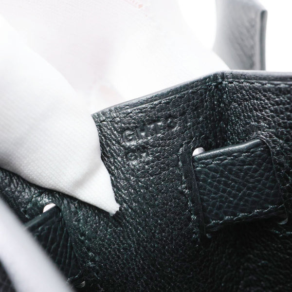 HERMES Kelly 28 Sellier II Epsom Leather Shoulder Bag Black