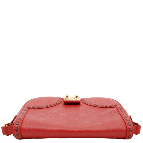 LOUIS VUITTON Junot Monogram Empreinte Leather Shoulder Bag Cherry