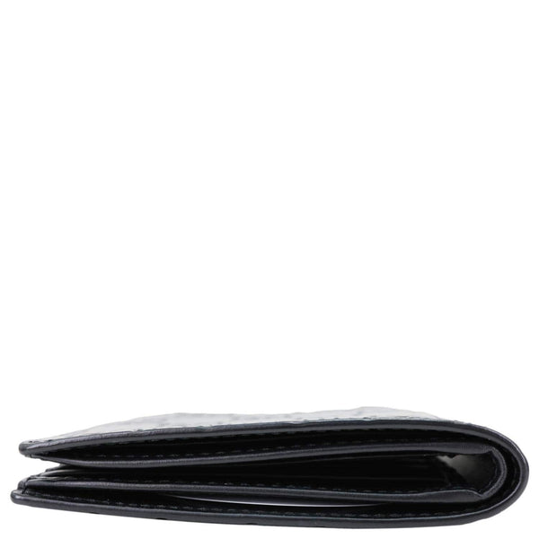 GUCCI GG Signature Leather Bifold Men's Wallet Black 473916