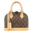 LOUIS VUITTON Alma BB Monogram Canvas Crossbody Bag Brown