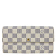LOUIS VUITTON Sarah Damier Azur Wallet White