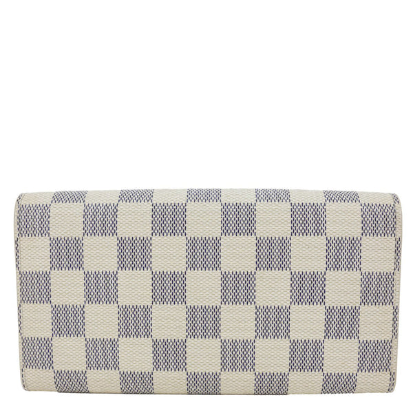 LOUIS VUITTON Sarah Damier Azur Wallet White