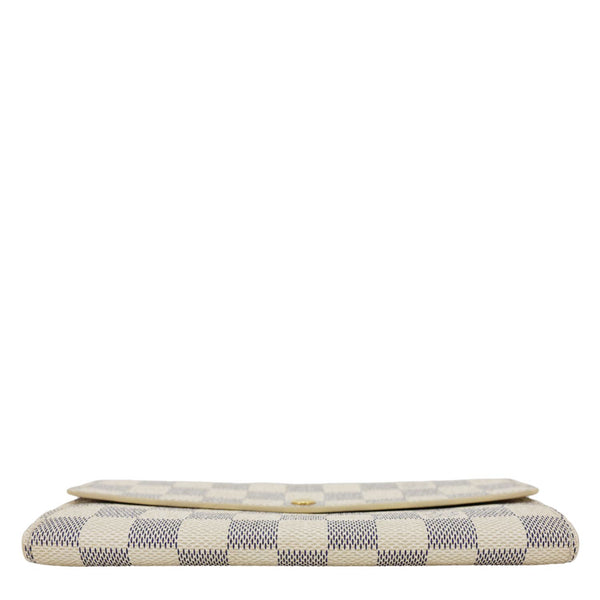 LOUIS VUITTON Sarah Damier Azur Wallet White