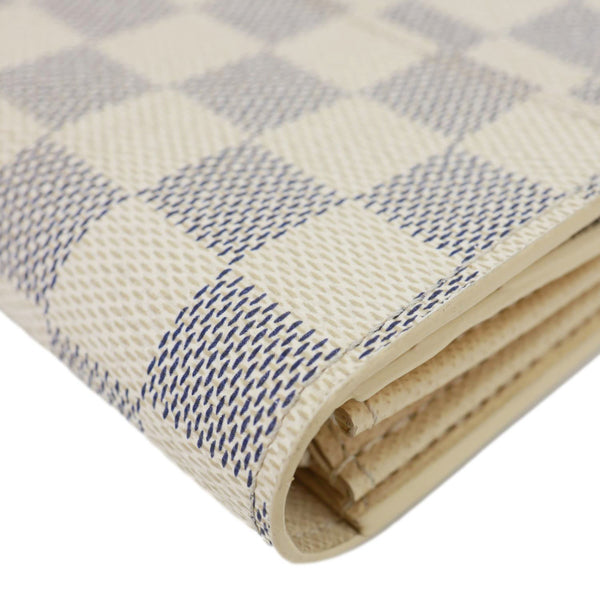 LOUIS VUITTON Sarah Damier Azur Wallet White