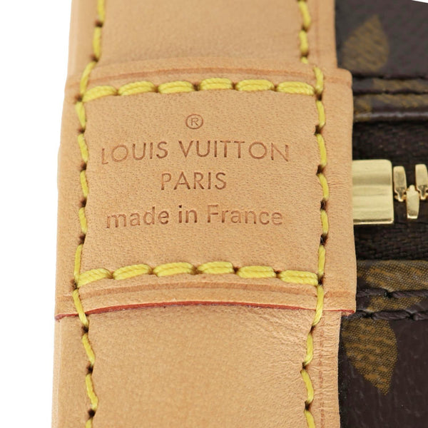 LOUIS VUITTON Alma BB Monogram Canvas Crossbody Bag Brown