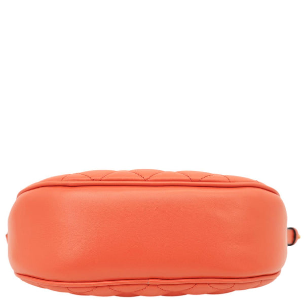 VERSACE La Medusa Body Quilted Leather Crossbody Bag Red