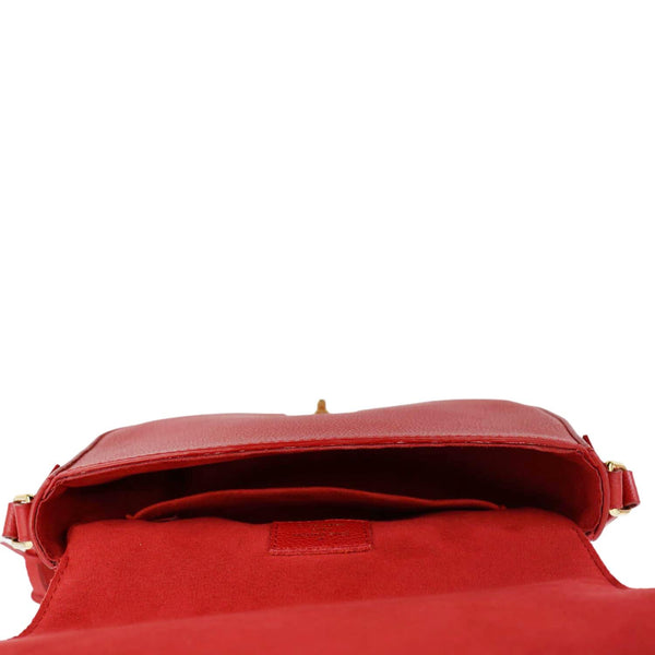 LOUIS VUITTON Junot Monogram Empreinte Leather Shoulder Bag Cherry