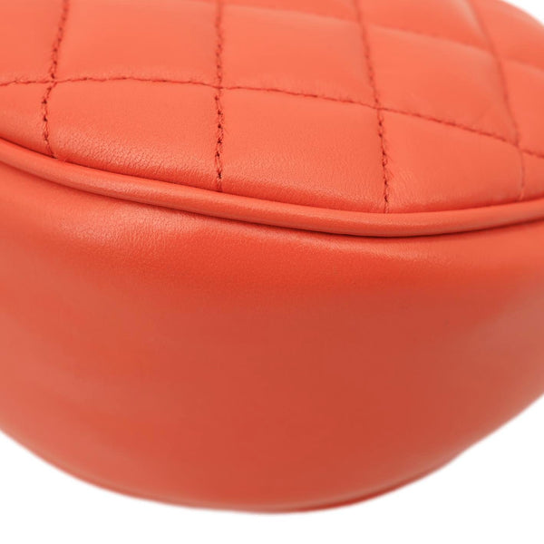 VERSACE La Medusa Body Quilted Leather Crossbody Bag Red