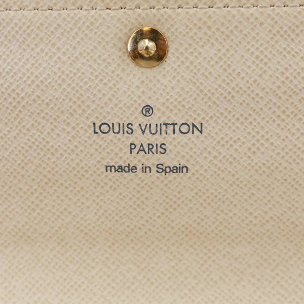 LOUIS VUITTON Sarah Damier Azur Wallet White