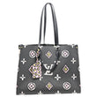 LOUIS VUITTON Onthego GM Wild At Heart Monogram Giant Canvas Tote Bag Black