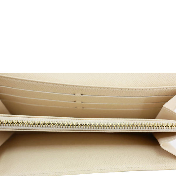 LOUIS VUITTON Sarah Damier Azur Wallet White