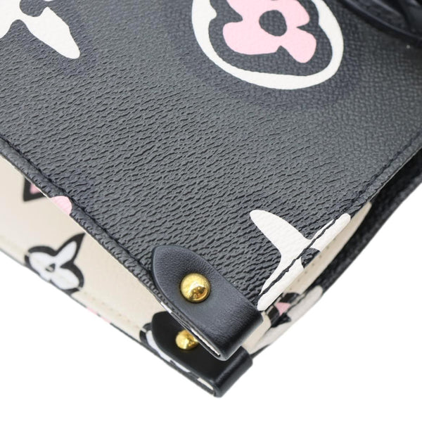 LOUIS VUITTON Onthego GM Wild At Heart Monogram Giant Canvas Tote Bag Black