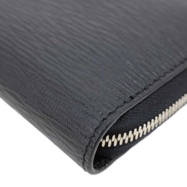 SALVATORE FERRAGAMO Gancini Textured Leather Card Case Black