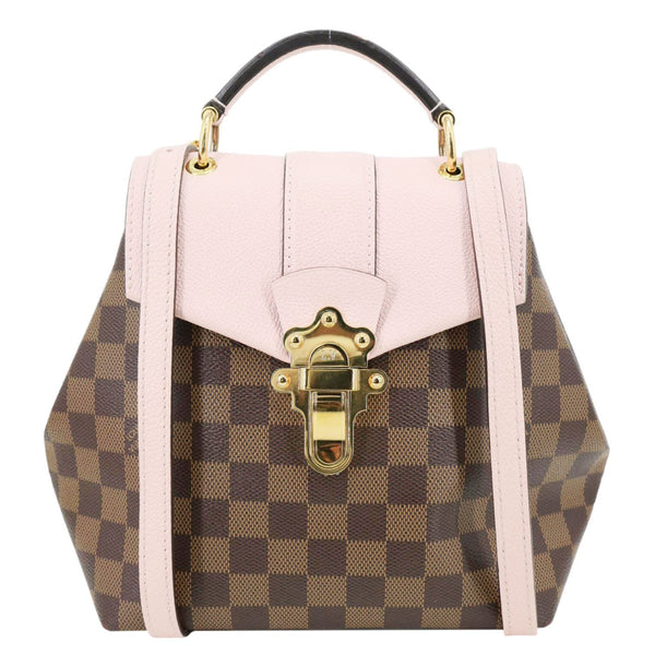 LOUIS VUITTON Clapton Damier Ebene Backpack Bag Pink