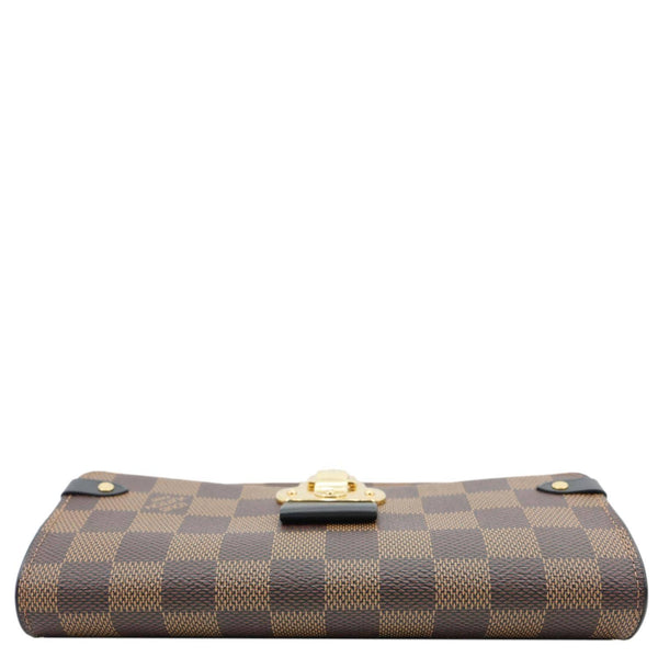 LOUIS VUITTON Vavin PM Damier Ebene Chain Crossbody Bag Black