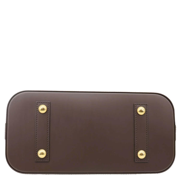 LOUIS VUITTON Alma PM Damier Ebene Satchel Bag Brown