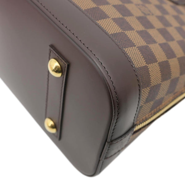 LOUIS VUITTON Alma PM Damier Ebene Satchel Bag Brown