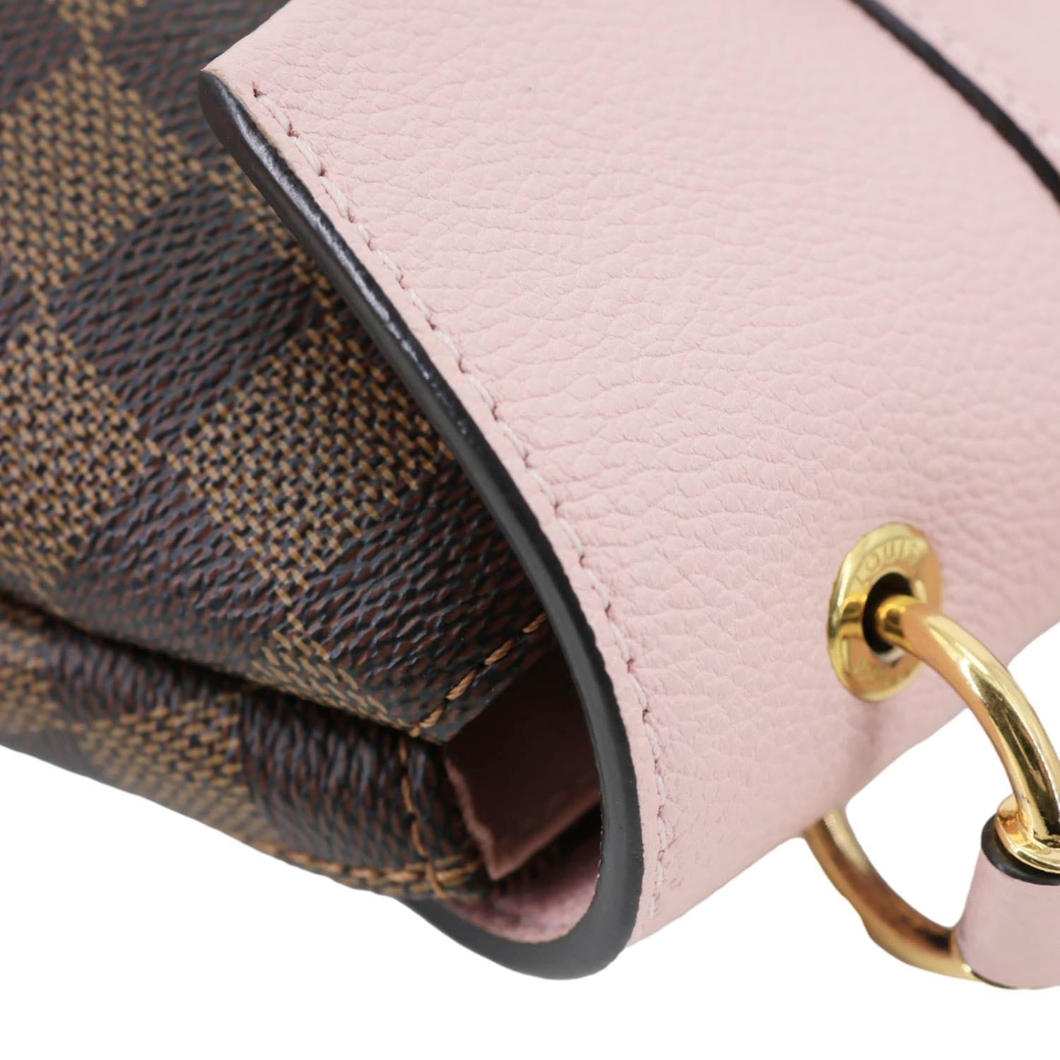 louis vuitton backpack pink inside Louis Vuitton Clapton Damier And Leather Backpack