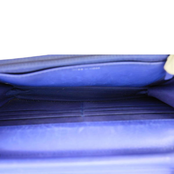 CHANEL Fancy CC Quilted Calfskin Leather Wallet On Chain Bag Royal Blue
