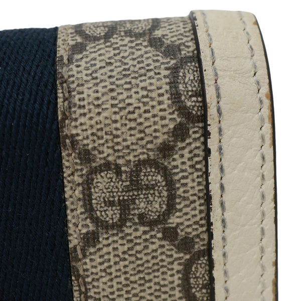 GUCCI Ophidia GG Supreme Canvas Card Case Wallet Beige 523155