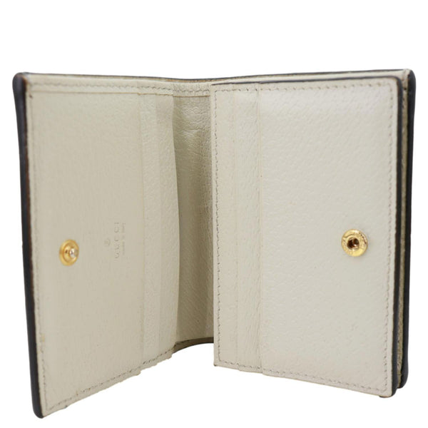 GUCCI Ophidia GG Supreme Canvas Card Case Wallet Beige 523155