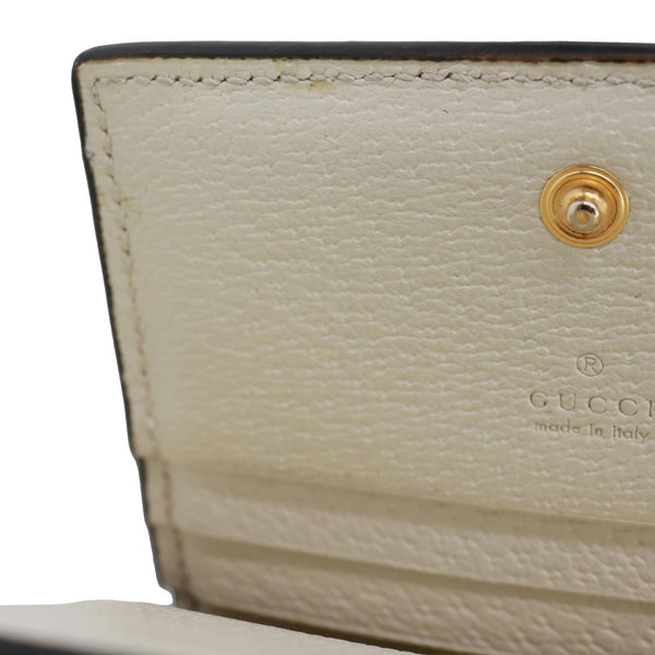 GUCCI Ophidia GG Supreme Canvas Card Case Wallet Beige 523155