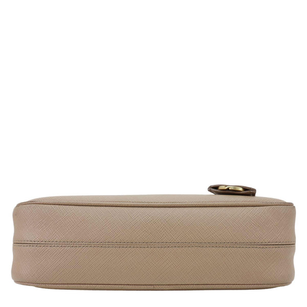 PRADA Re-Edition 2005 Saffiano Leather Shoulder Bag Beige