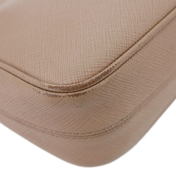 PRADA Re-Edition 2005 Saffiano Leather Shoulder Bag Beige