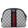 GUCCI Ophidia Dome Small GG Supreme Canvas Shoulder Bag Navy Blue 499621