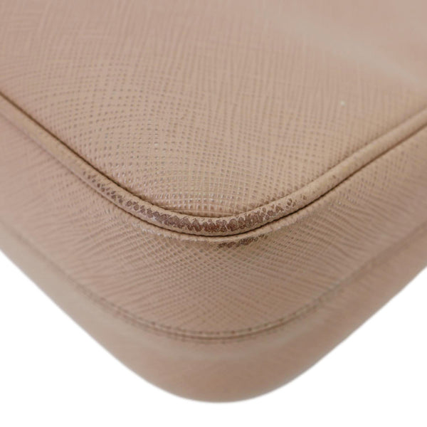 PRADA Re-Edition 2005 Saffiano Leather Shoulder Bag Beige