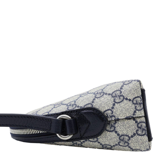 GUCCI Ophidia Dome Small GG Supreme Canvas Shoulder Bag Navy Blue 499621