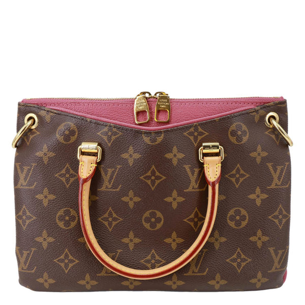 LOUIS VUITTON Pallas BB Monogram Canvas Shoulder Bag Brown