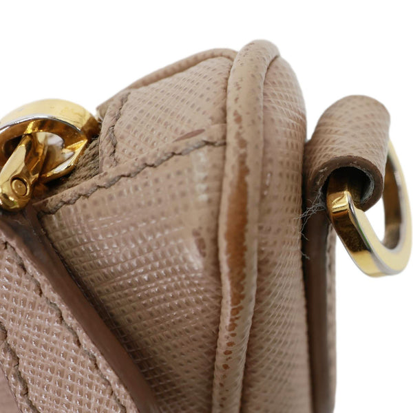 PRADA Re-Edition 2005 Saffiano Leather Shoulder Bag Beige