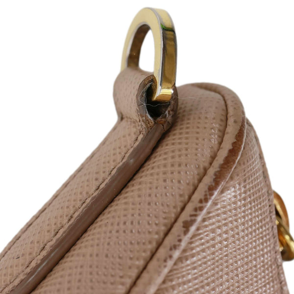 PRADA Re-Edition 2005 Saffiano Leather Shoulder Bag Beige
