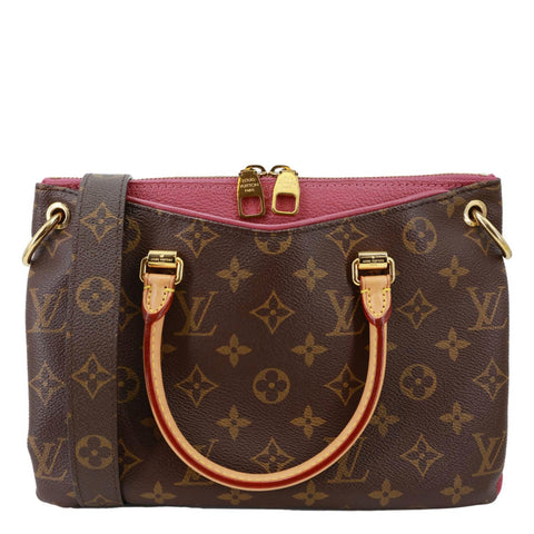 LOUIS VUITTON Pallas BB Monogram Canvas Shoulder Bag Brown