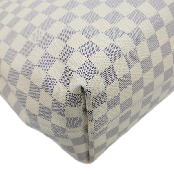 LOUIS VUITTON Graceful MM Damier Azur Hobo Bag Rose Ballerine