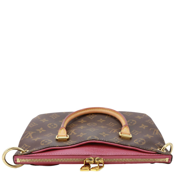 LOUIS VUITTON Pallas BB Monogram Canvas Shoulder Bag Brown
