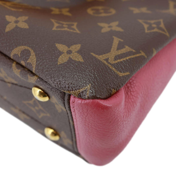 LOUIS VUITTON Pallas BB Monogram Canvas Shoulder Bag Brown