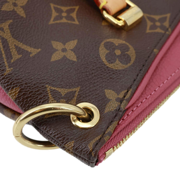 LOUIS VUITTON Pallas BB Monogram Canvas Shoulder Bag Brown