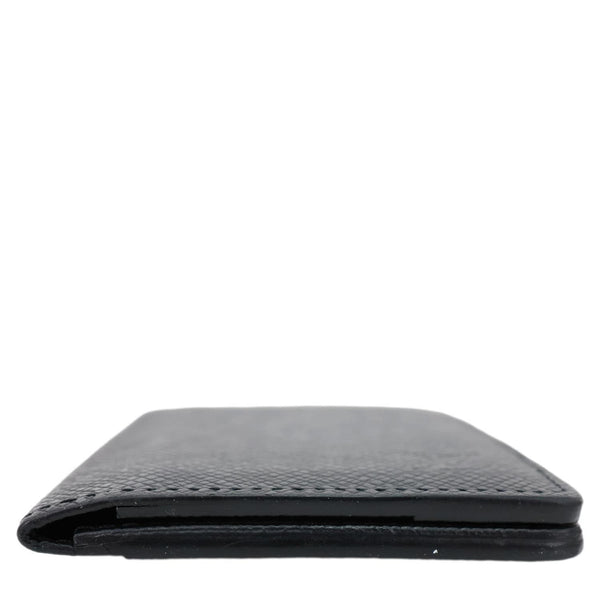 LOUIS VUITTON Taiga Leather Bifold Men's Wallet Black