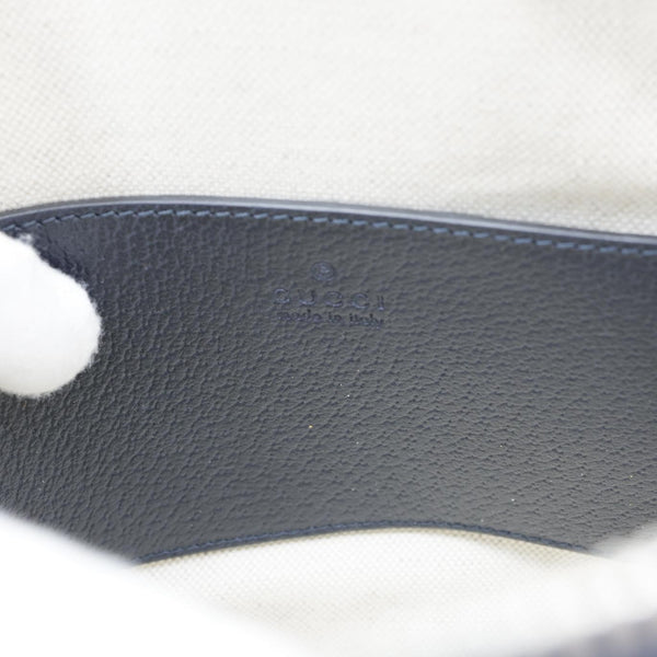 GUCCI Ophidia Dome Small GG Supreme Canvas Shoulder Bag Navy Blue 499621