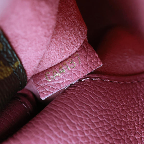 LOUIS VUITTON Pallas BB Monogram Canvas Shoulder Bag Brown