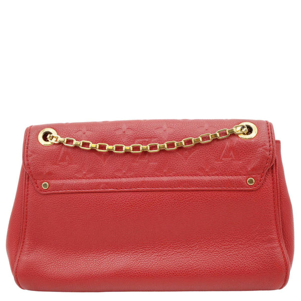 LOUIS VUITTON Saint Germain PM Monogram Empreinte Leather Shoulder Bag Cerise