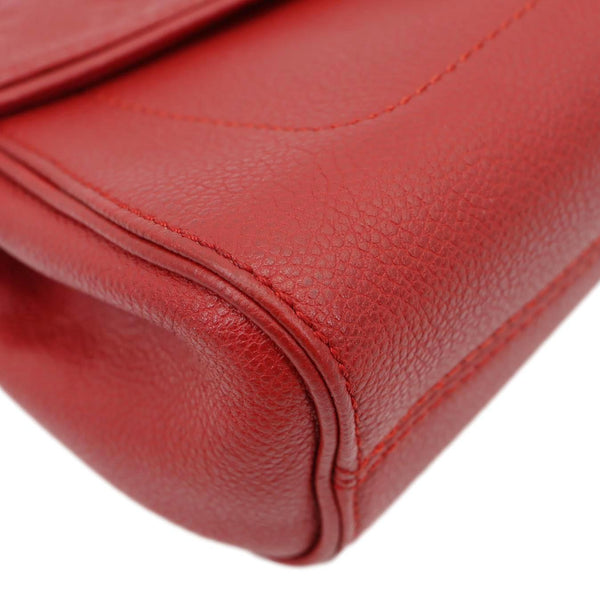 LOUIS VUITTON Saint Germain PM Monogram Empreinte Leather Shoulder Bag Cerise