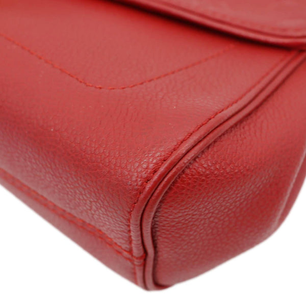 LOUIS VUITTON Saint Germain PM Monogram Empreinte Leather Shoulder Bag Cerise