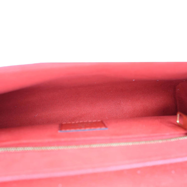 LOUIS VUITTON Saint Germain PM Monogram Empreinte Leather Shoulder Bag Cerise