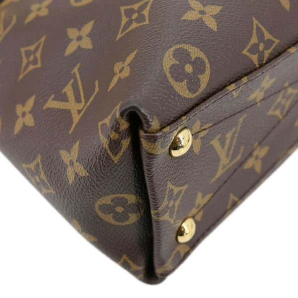 LOUIS VUITTON V BB Monogram Canvas Satchel Bag Pink