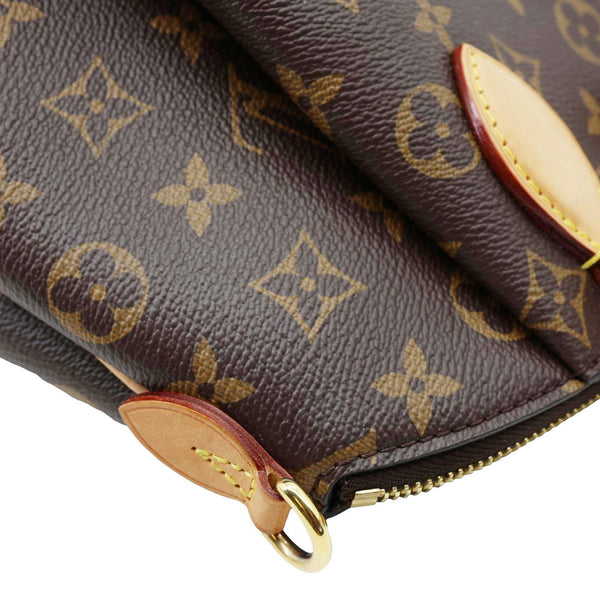 LOUIS VUITTON Rivoli PM Monogram Canvas Satchel Bag Brown